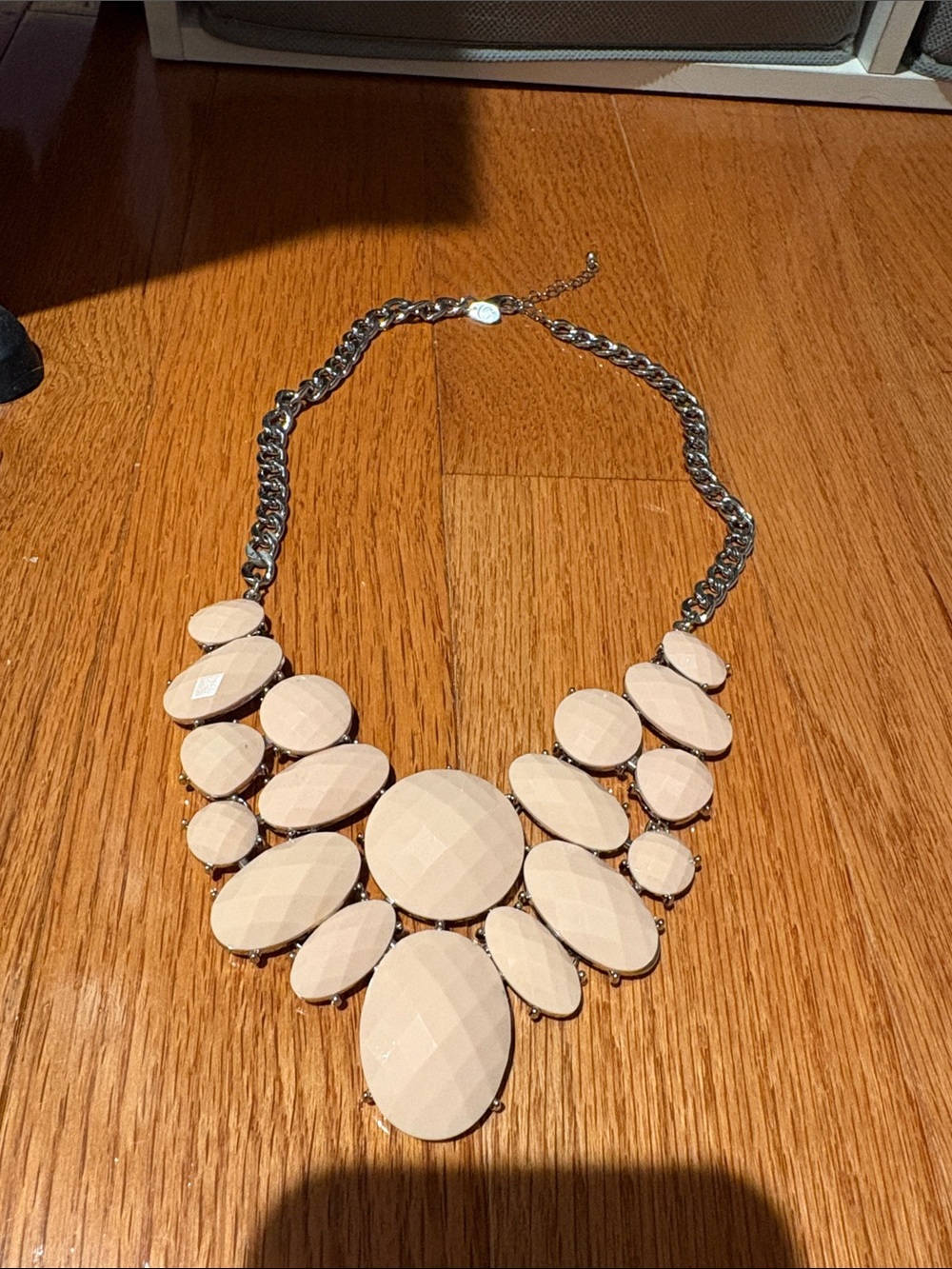 Light pink statement Bib Necklace - Women Jewelry
